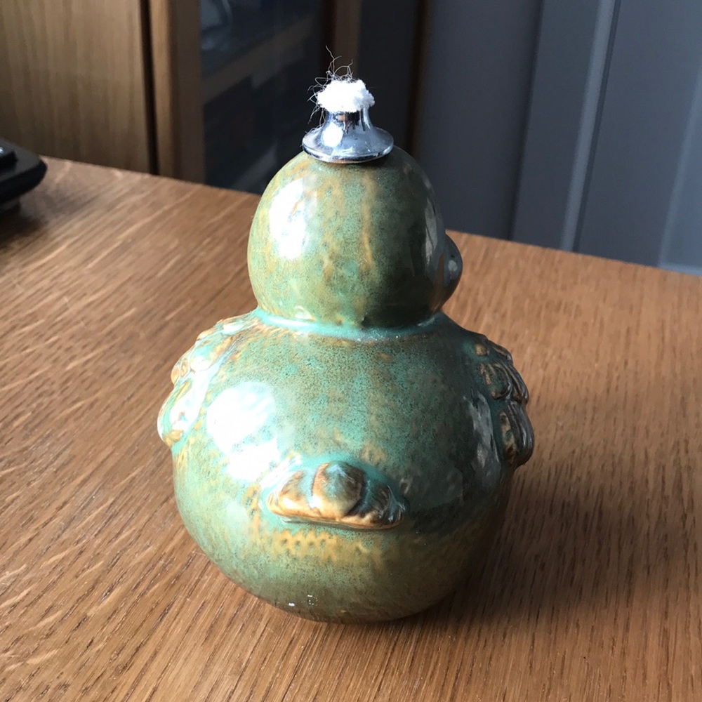 3x Green ceramic duck lantern - Picture 6 of 9
